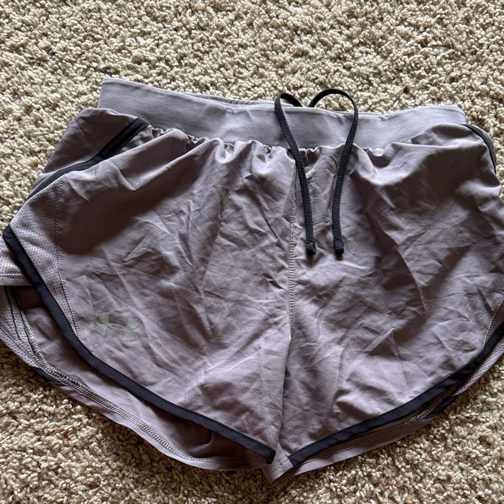 Under Armour Women's Drawstring Athletic Shorts with Black Trim